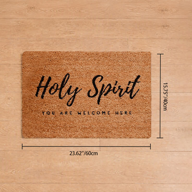 Christianartworkshop Hand Lettered Holy Spirit Entryway Coir Doormat - 15.75''*23.62''/40*60cm - image 7