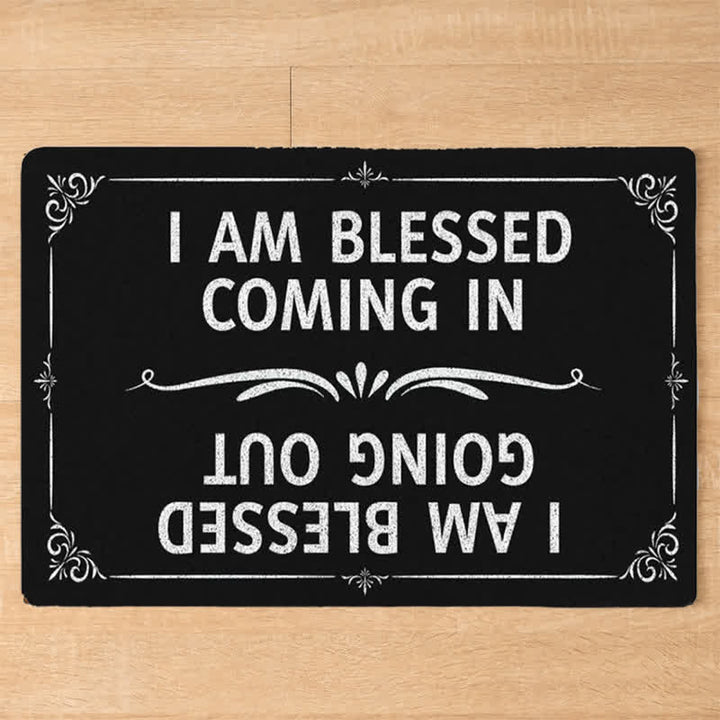 Christianartworkshop Classic Border Blessed In & Out Entry Doormat - image 3