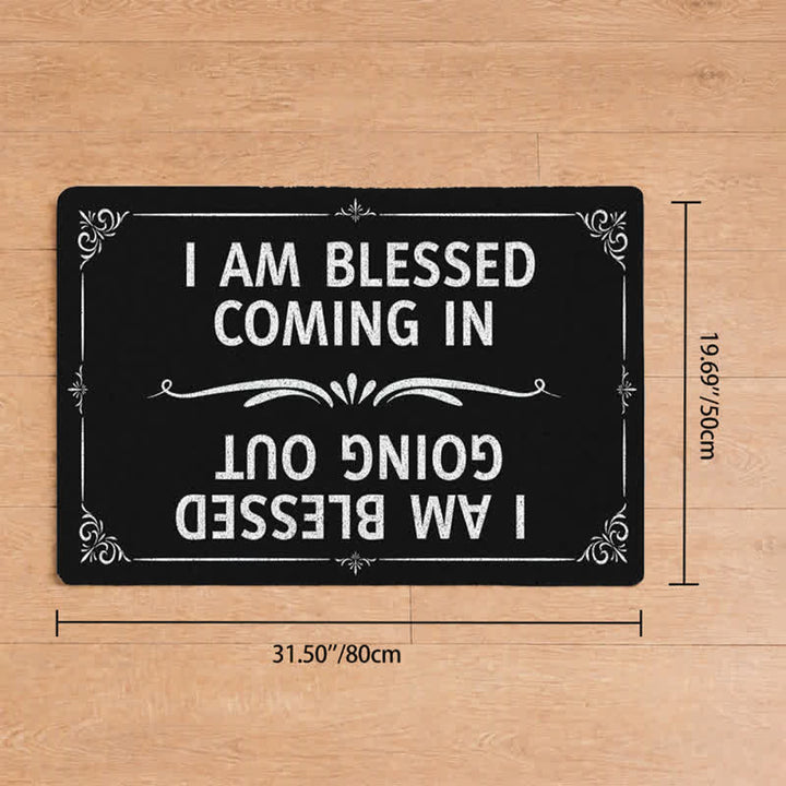Christianartworkshop Classic Border Blessed In & Out Entry Doormat - 19.69''*31.5''/50*80cm - image 8