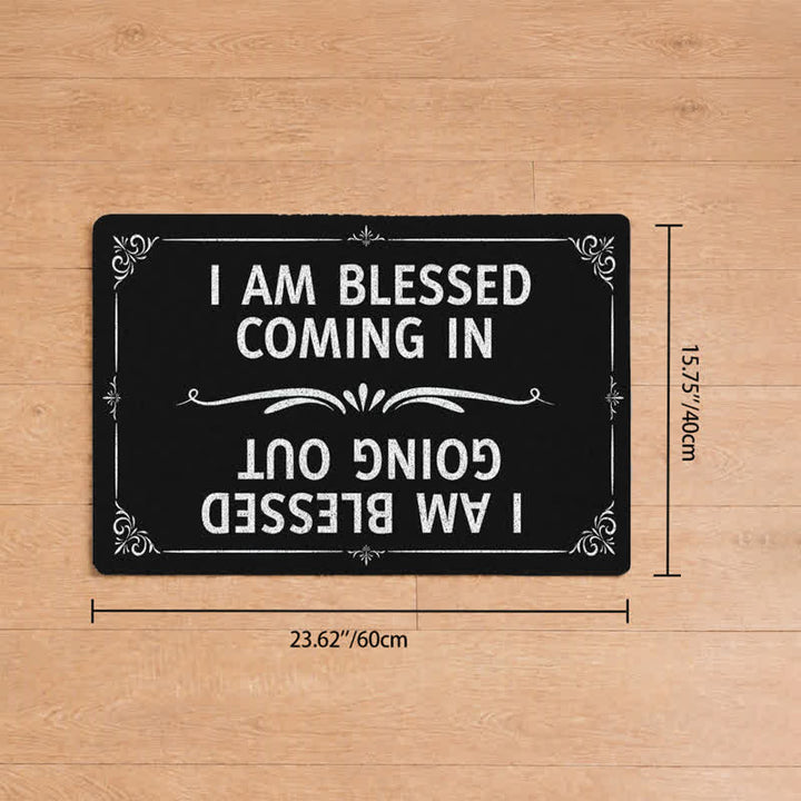 Christianartworkshop Classic Border Blessed In & Out Entry Doormat - 15.75''*23.62''/40*60cm - image 7