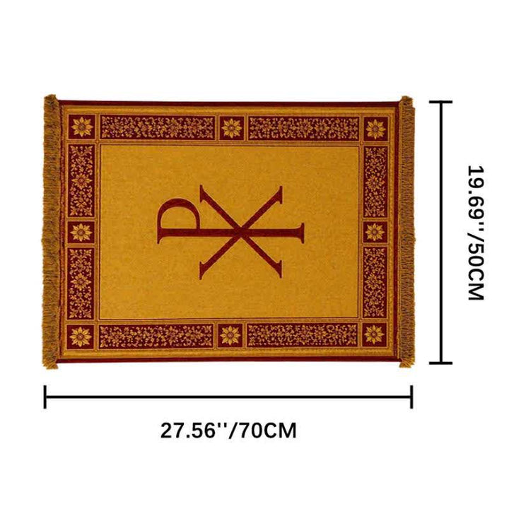 Christianartworkshop Ichthys & Chi-Rho Monogram Velvet Tapestry: Token of Abiding Celestial Shelter - Chi-Rho A - 19.69''*27.56''/50*70cm - image 31