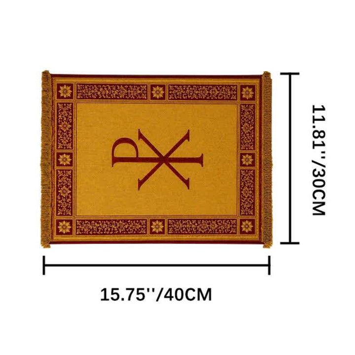 Christianartworkshop Ichthys & Chi-Rho Monogram Velvet Tapestry: Token of Abiding Celestial Shelter - Chi-Rho A - 11.81''*15.75''/30*40cm - image 30
