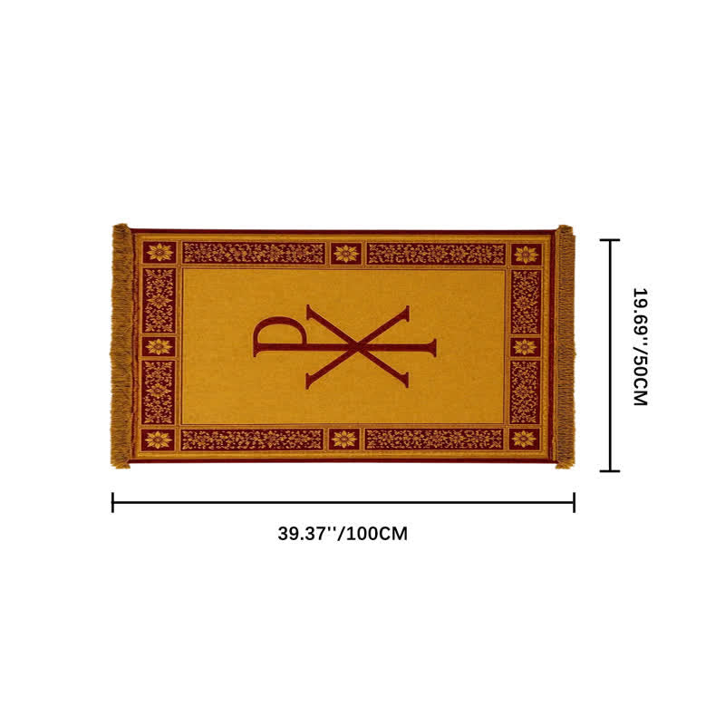 Christianartworkshop Ichthys & Chi-Rho Monogram Velvet Tapestry: Token of Abiding Celestial Shelter - Chi-Rho A - 19.69''*39.37''/50*100cm - image 33