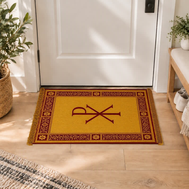 Christianartworkshop Ichthys & Chi-Rho Monogram Velvet Tapestry: Token of Abiding Celestial Shelter - image 29