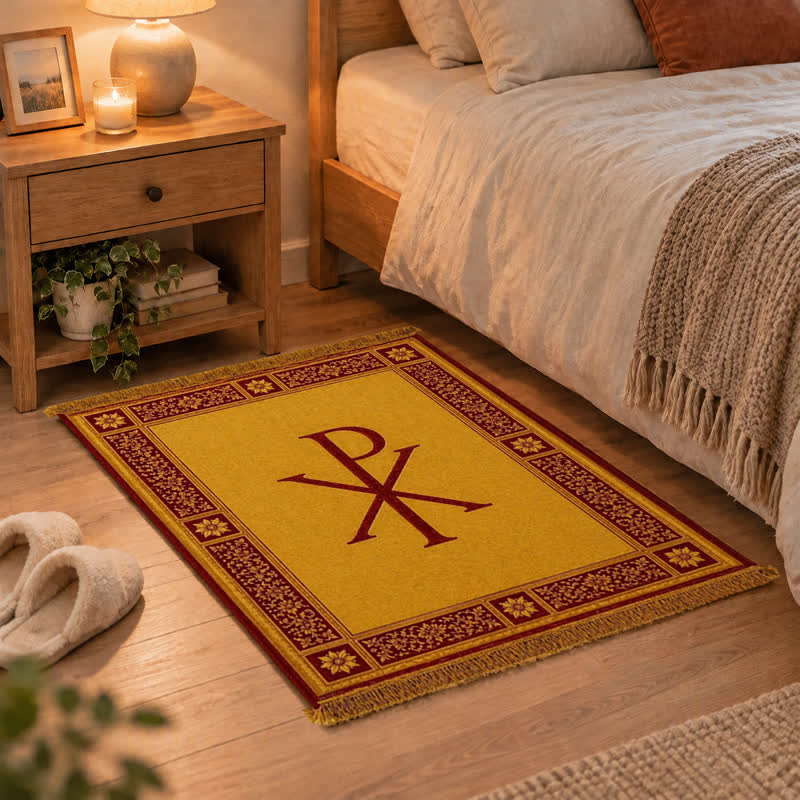 Christianartworkshop Ichthys & Chi-Rho Monogram Velvet Tapestry: Token of Abiding Celestial Shelter - image 27