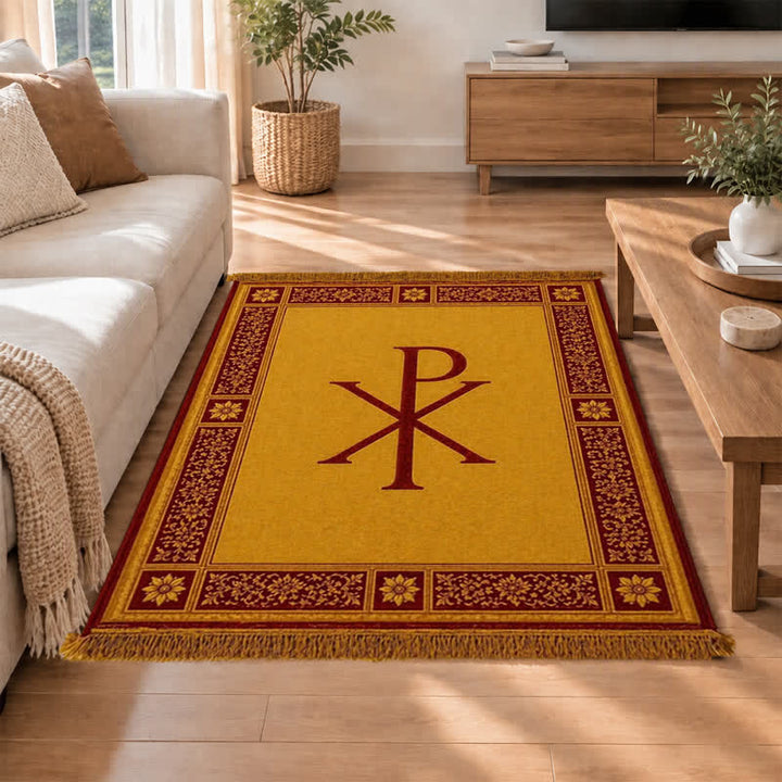 Christianartworkshop Ichthys & Chi-Rho Monogram Velvet Tapestry: Token of Abiding Celestial Shelter - image 28