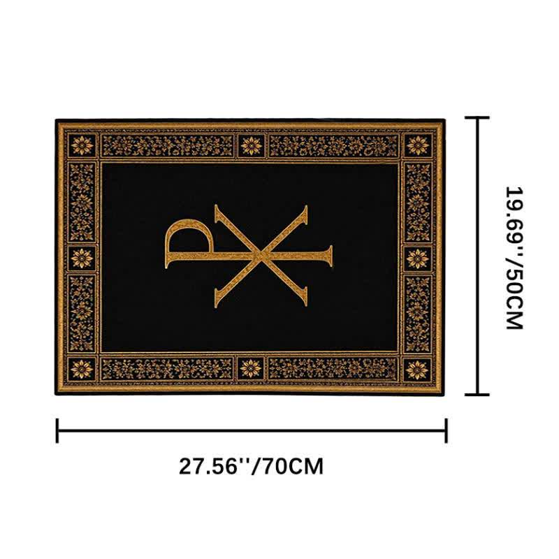 Christianartworkshop Ichthys & Chi-Rho Monogram Velvet Tapestry: Token of Abiding Celestial Shelter - Chi-Rho B - 19.69''*27.56''/50*70cm - image 40