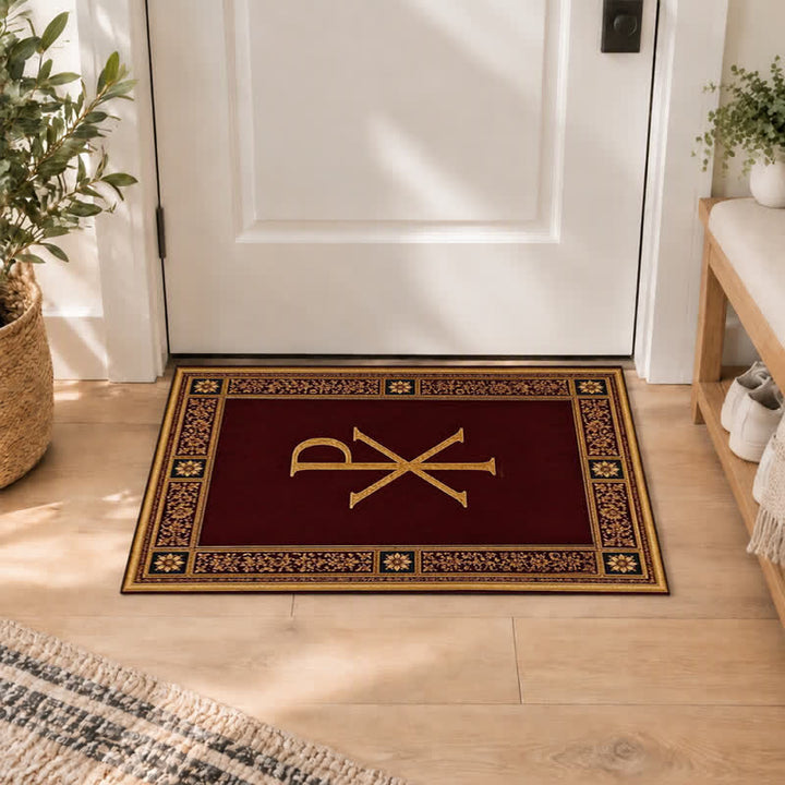 Christianartworkshop Ichthys & Chi-Rho Monogram Velvet Tapestry: Token of Abiding Celestial Shelter - image 47