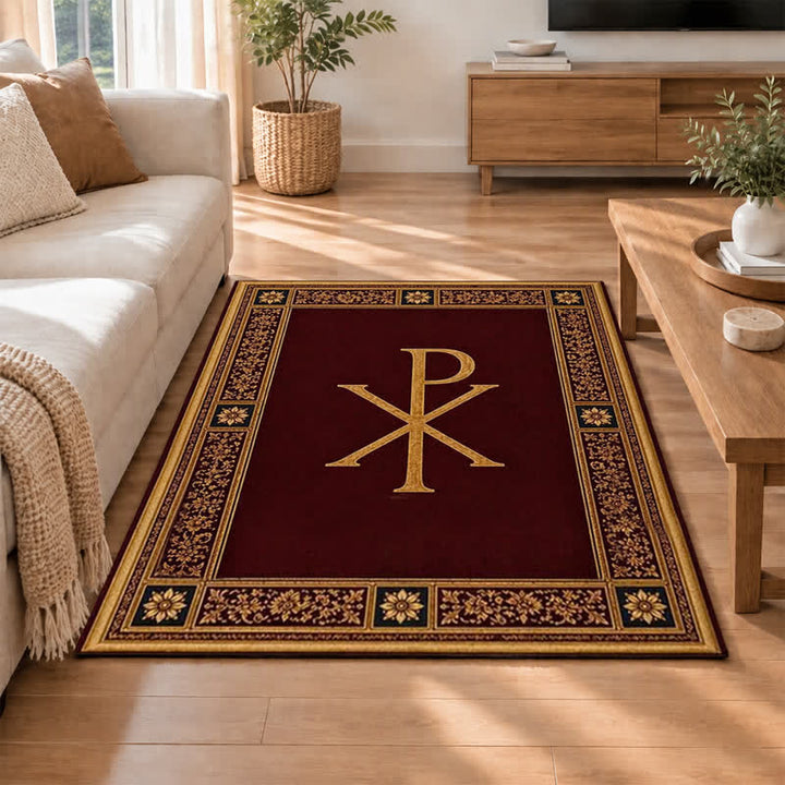 Christianartworkshop Ichthys & Chi-Rho Monogram Velvet Tapestry: Token of Abiding Celestial Shelter - image 46