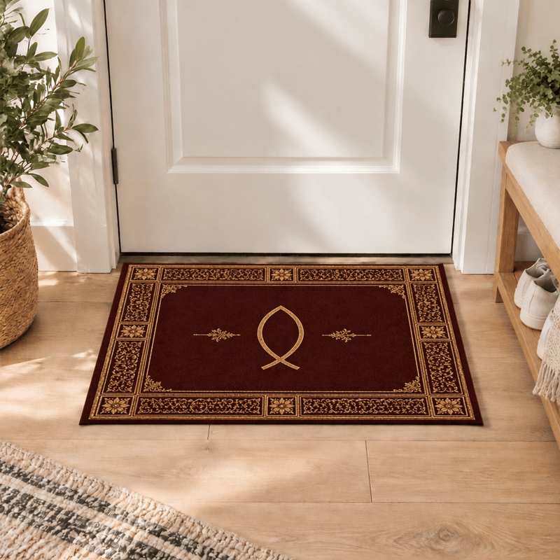 Christianartworkshop Ichthys & Chi-Rho Monogram Velvet Tapestry: Token of Abiding Celestial Shelter - image 20