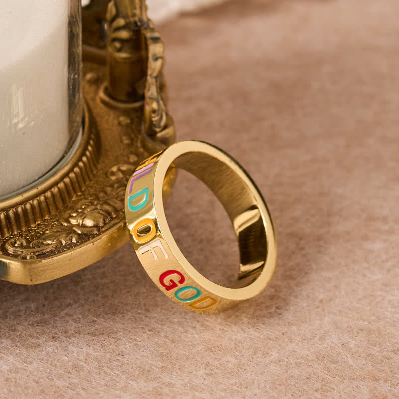 FREE Today: Lettered Child Of God Band Ring: Mark of Unwavering Heavenly Love - image 7