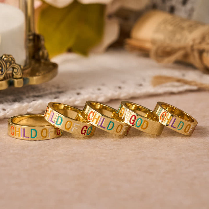 FREE Today: Lettered Child Of God Band Ring: Mark of Unwavering Heavenly Love - image 2