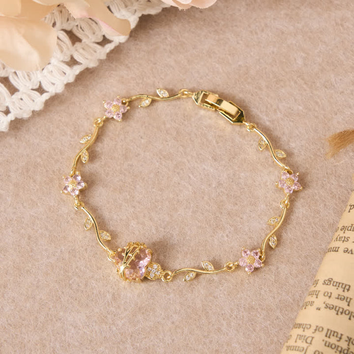 Christianartworkshop Ornate Brass Sacred Heart Vine Bracelet: Emblem of Tender Heavenly Devotion - Pink - Sacred Heart E - image 11