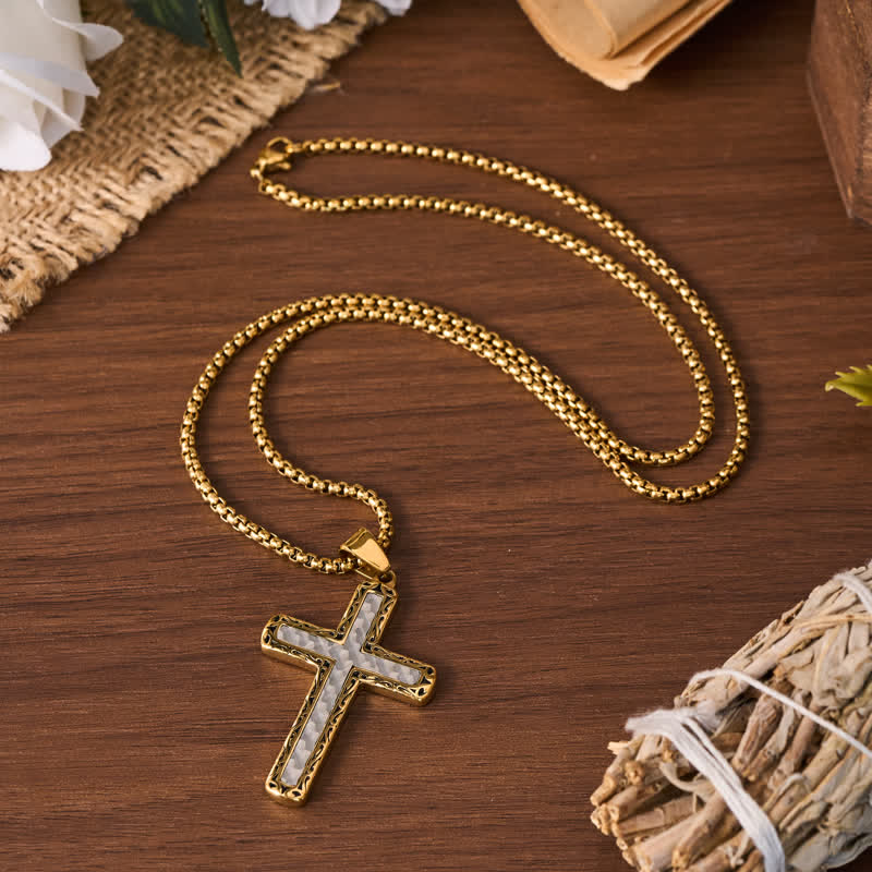 FREE Today: Vintage Engraved Texture Cross Necklace: Timeless Symbol of Tender Grace - image 6