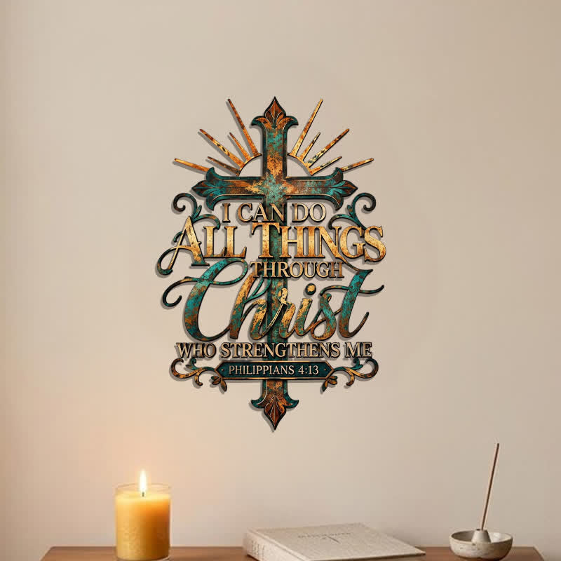 Christianartworkshop Intricate Carved Metal Cross Wall Decor: Emblem of Unfailing Spiritual Fortitude - image 5