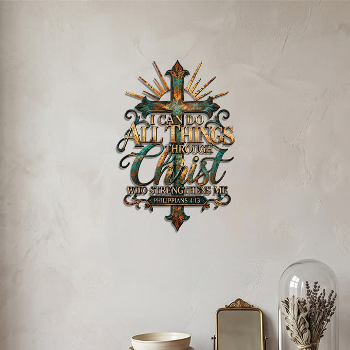 Christianartworkshop Intricate Carved Metal Cross Wall Decor: Emblem of Unfailing Spiritual Fortitude - image 6