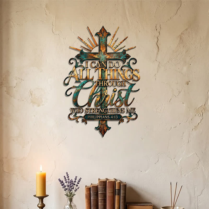 Christianartworkshop Intricate Carved Metal Cross Wall Decor: Emblem of Unfailing Spiritual Fortitude - image 8