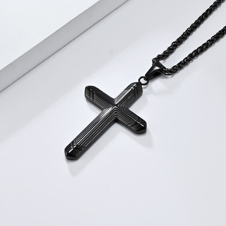 FREE Today: Linear Engraved Titanium Cross Pendant: Keepsake of Sincere Devoted Remembrance - image 18