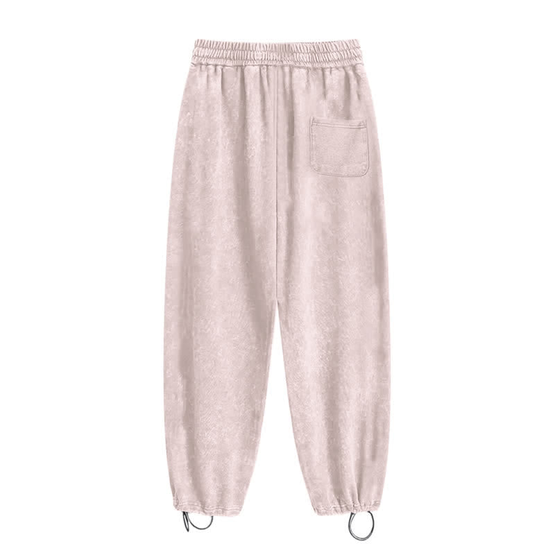 Christianartworkshop Black Gothic Script Streetwear Washed Sweatpants - image 27