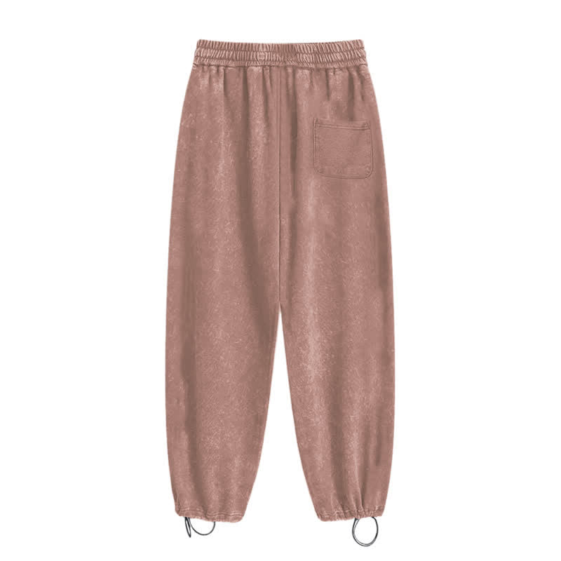 Christianartworkshop Black Gothic Script Streetwear Washed Sweatpants - image 43