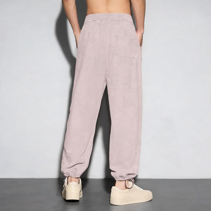 Christianartworkshop Black Gothic Script Streetwear Washed Sweatpants - image 31