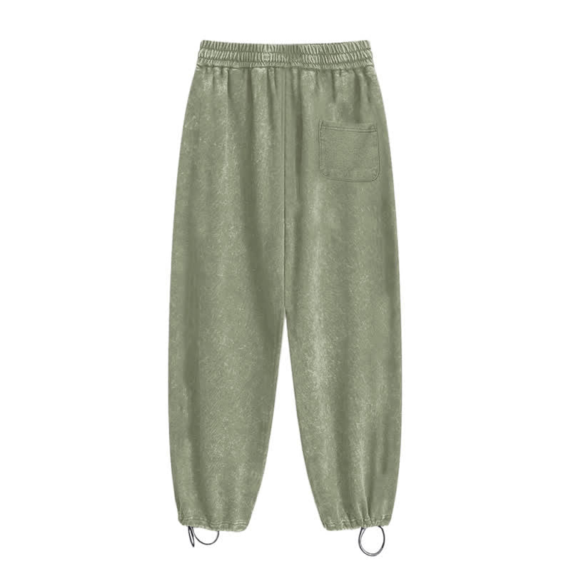 Christianartworkshop Jesus Saves Cross Graphic Grey Washed Sweatpants - image 19
