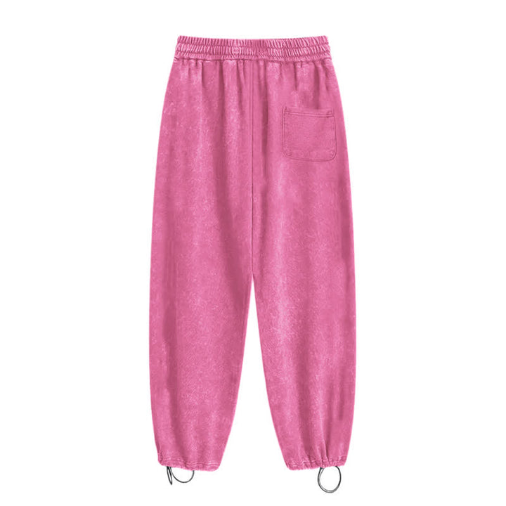 Christianartworkshop Jesus Script Blush Streetwear Drawstring Washed Sweatpants - image 18