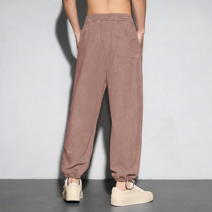 Christianartworkshop Jesus Script Blush Streetwear Drawstring Washed Sweatpants - image 47