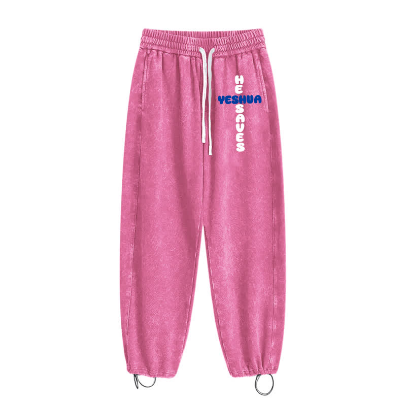 Christianartworkshop Blush Street Ease Drawstring Washed Sweatpants - image 2