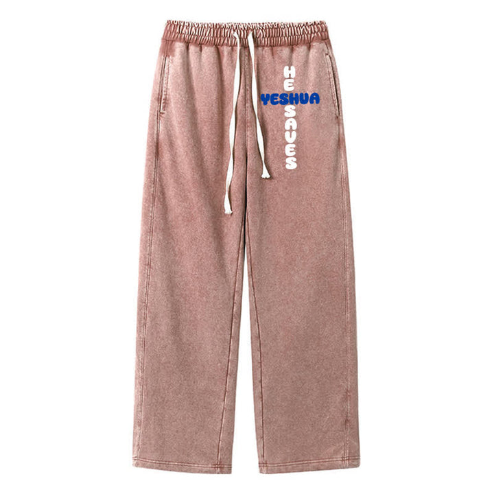 Christianartworkshop Blush Street Ease Drawstring Washed Sweatpants - Brown - 2XL - image 24