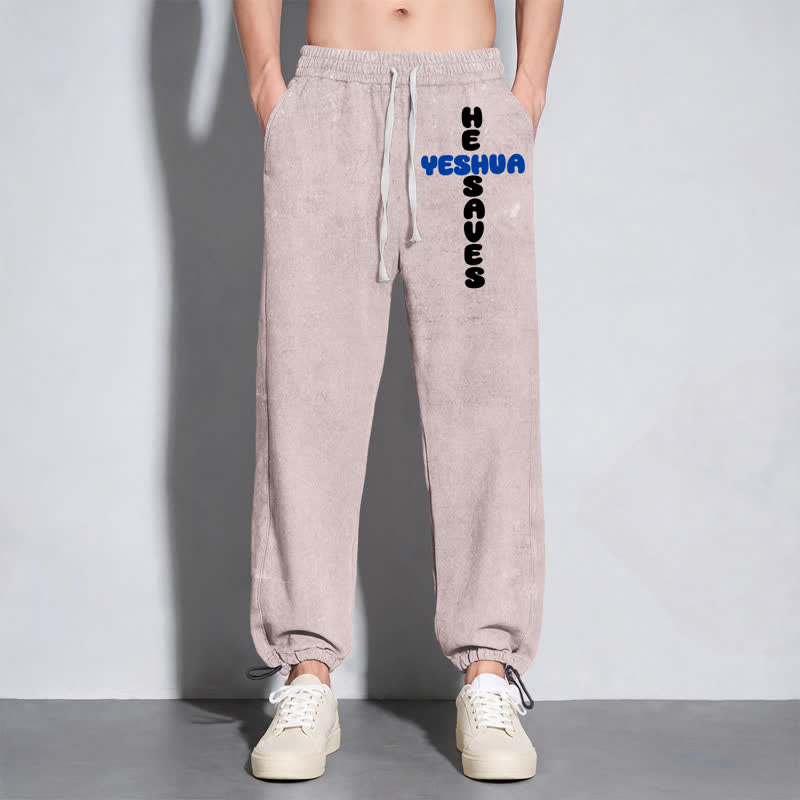 Christianartworkshop Blush Street Ease Drawstring Washed Sweatpants - image 46