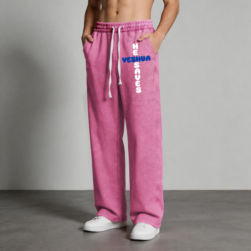 Christianartworkshop Blush Street Ease Drawstring Washed Sweatpants - image 4