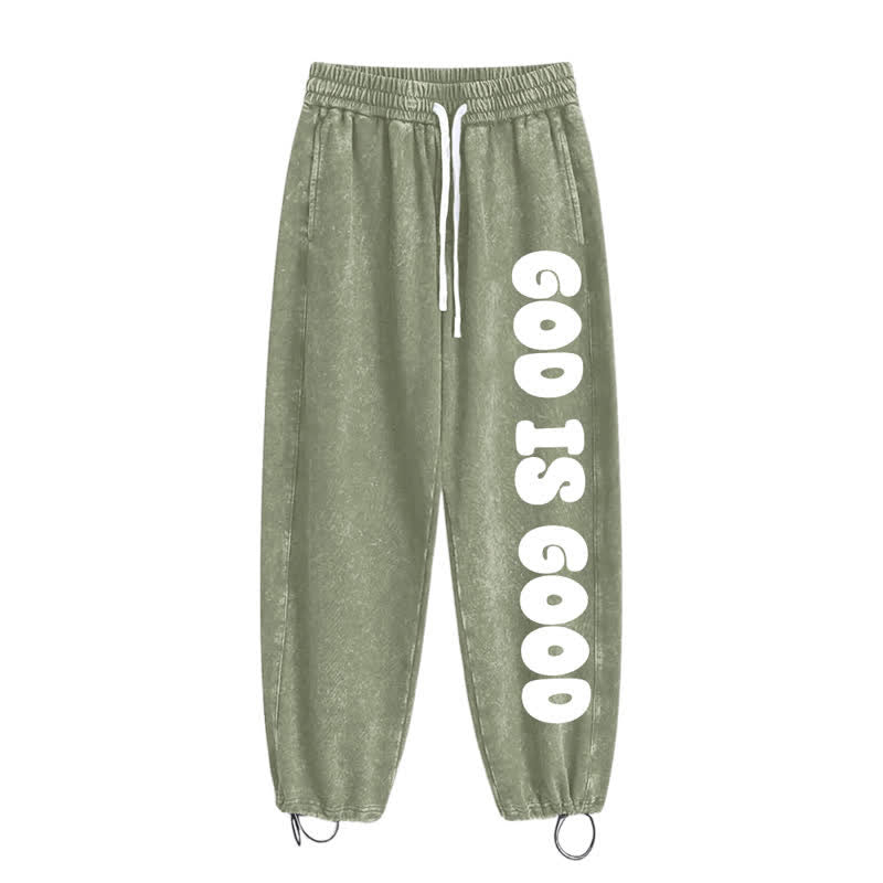 Christianartworkshop Blush Good Is Good Statement Washed Sweatpants - image 26