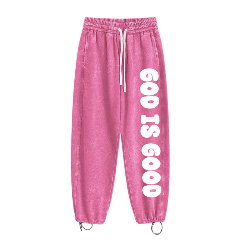 Christianartworkshop Blush Good Is Good Statement Washed Sweatpants - image 18