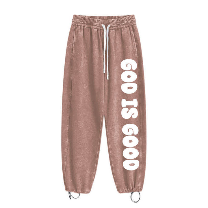 Christianartworkshop Blush Good Is Good Statement Washed Sweatpants - image 42