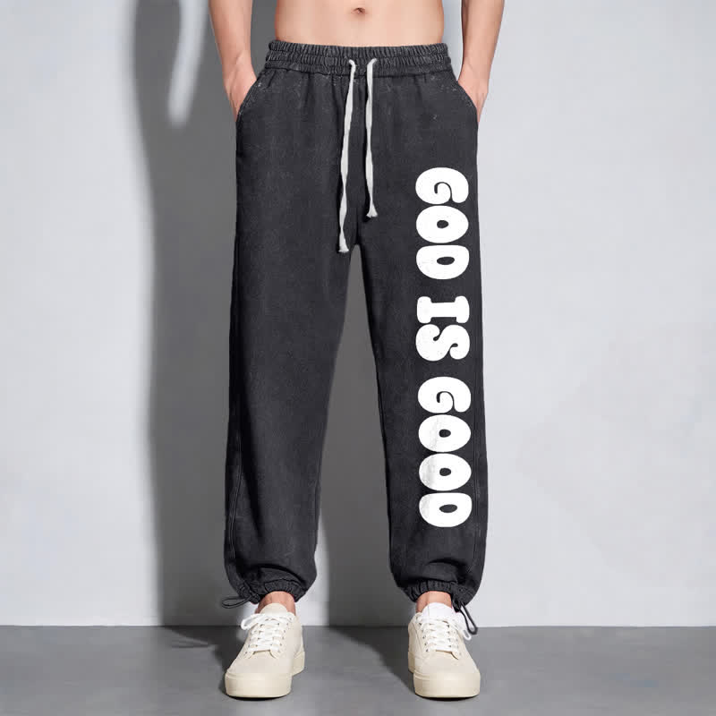 Christianartworkshop Blush Good Is Good Statement Washed Sweatpants - image 14