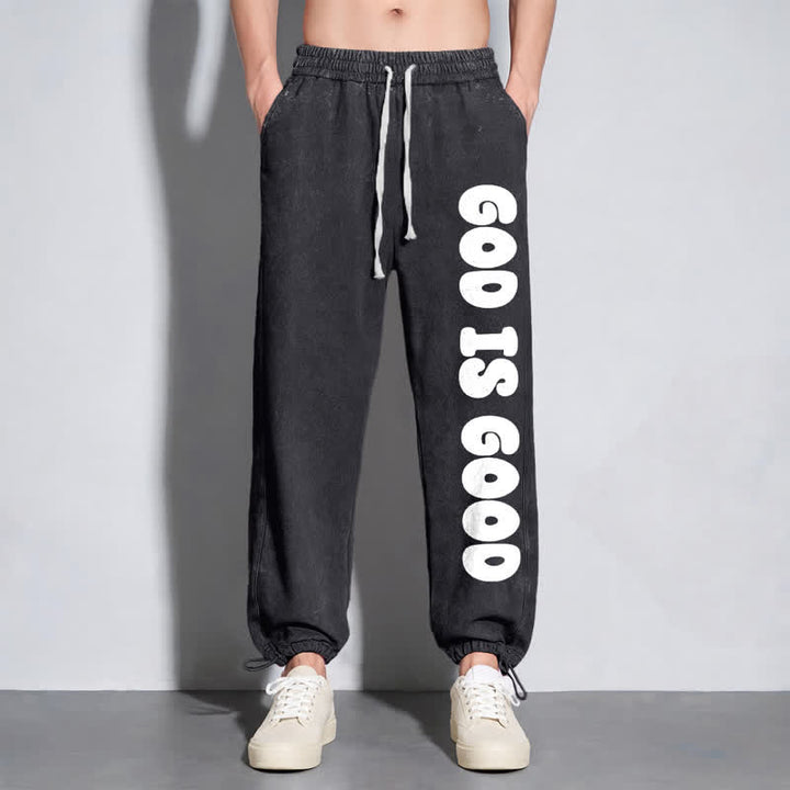 Christianartworkshop Blush Good Is Good Statement Washed Sweatpants - image 14