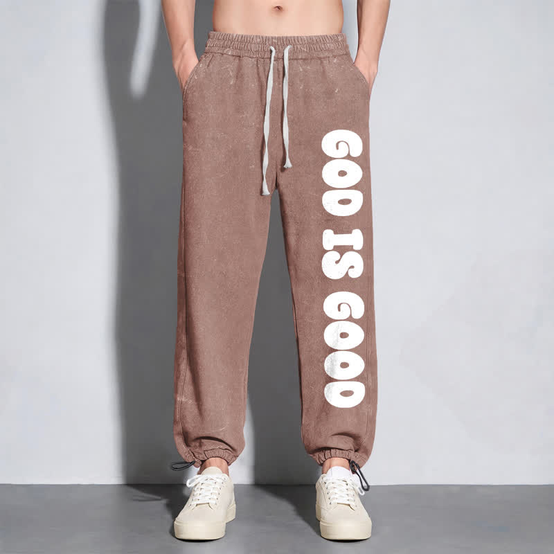 Christianartworkshop Blush Good Is Good Statement Washed Sweatpants - image 46