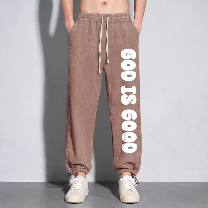 Christianartworkshop Blush Good Is Good Statement Washed Sweatpants - image 46