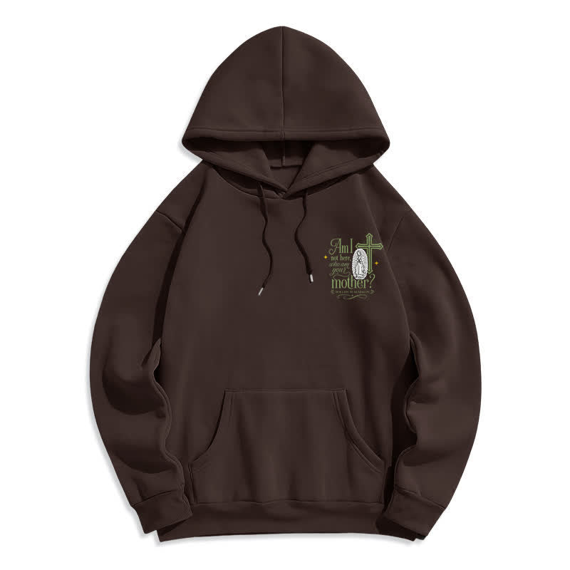 Christianartworkshop Our Lady Of Guadalupe Streetwear Fleece Lined White Hoodie - image 5