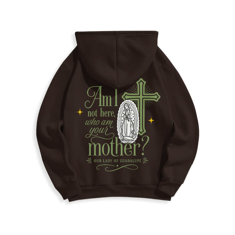 Christianartworkshop Our Lady Of Guadalupe Streetwear Fleece Lined White Hoodie - image 4
