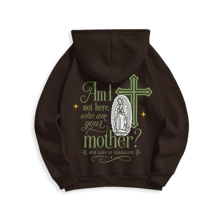 Christianartworkshop Our Lady Of Guadalupe Streetwear Fleece Lined White Hoodie - image 4