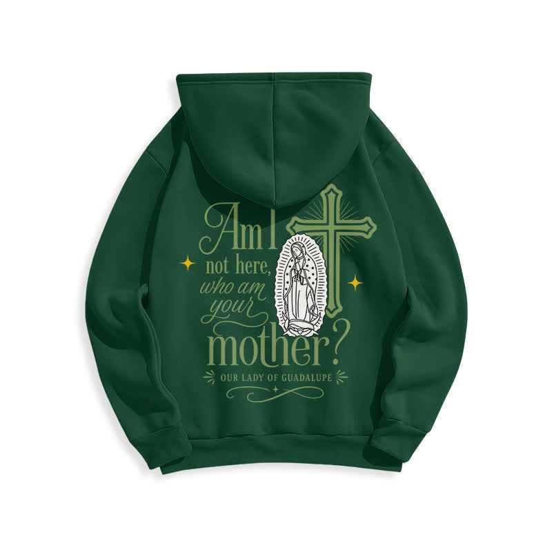 Christianartworkshop Our Lady Of Guadalupe Streetwear Fleece Lined White Hoodie - image 7