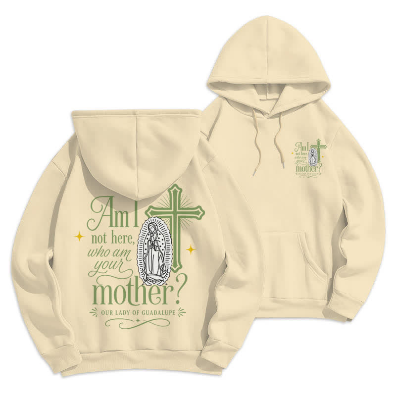 Christianartworkshop Our Lady Of Guadalupe Streetwear Fleece Lined White Hoodie - Beige - 2XL - image 21