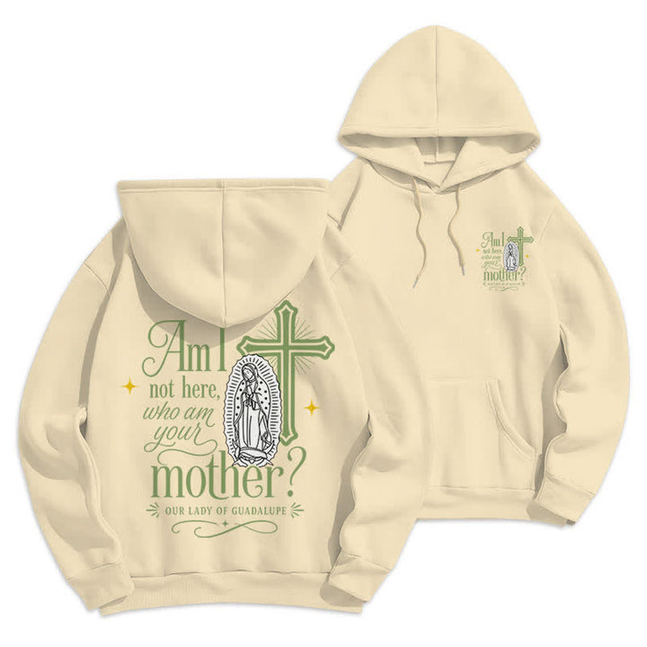 Christianartworkshop Our Lady Of Guadalupe Streetwear Fleece Lined White Hoodie - Beige - 2XL - image 21