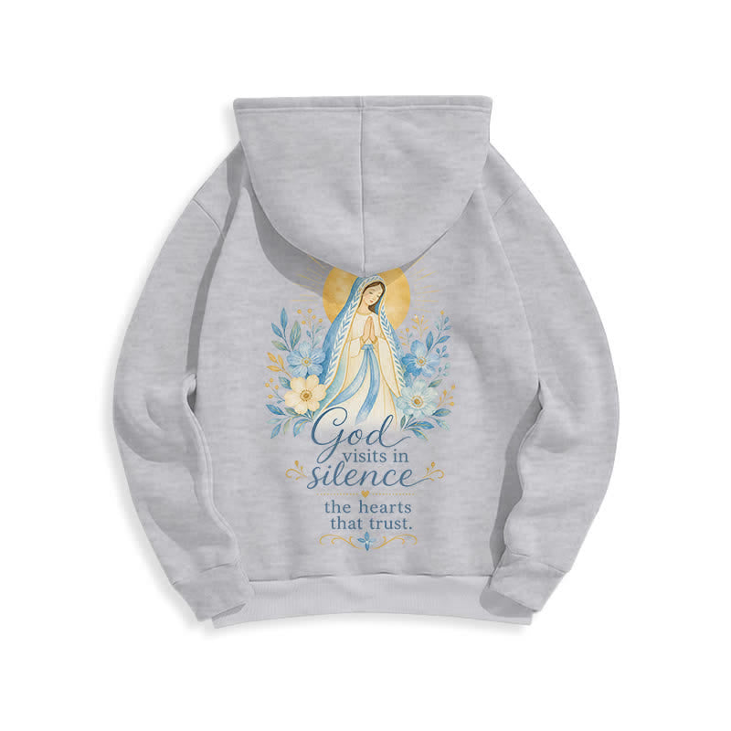 Christianartworkshop Olive Grace Cross Floral Fleece Lined Hoodie - image 22