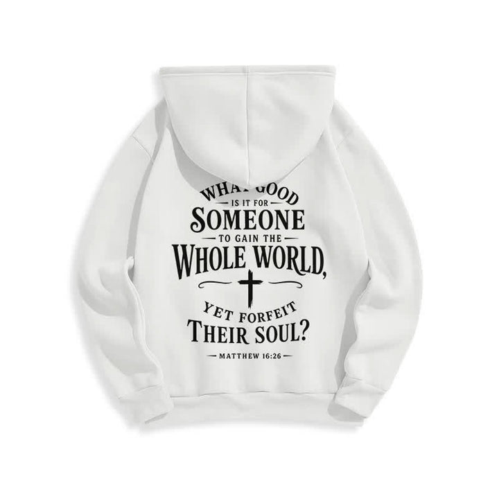 Christianartworkshop God Is Good Fleece Lined White Streetwear Hoodie - image 1