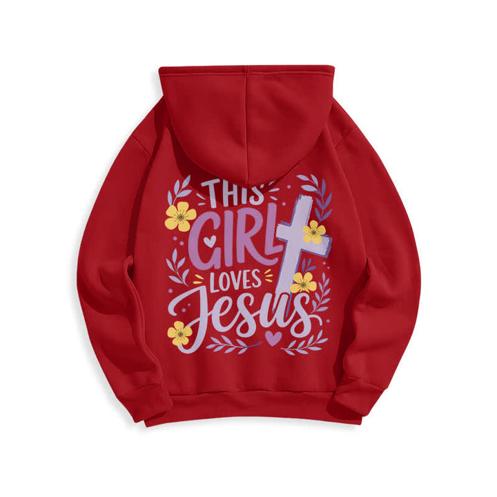 Christianartworkshop This Girl Loves Jesus Floral Sky Blue Hoodie - image 13