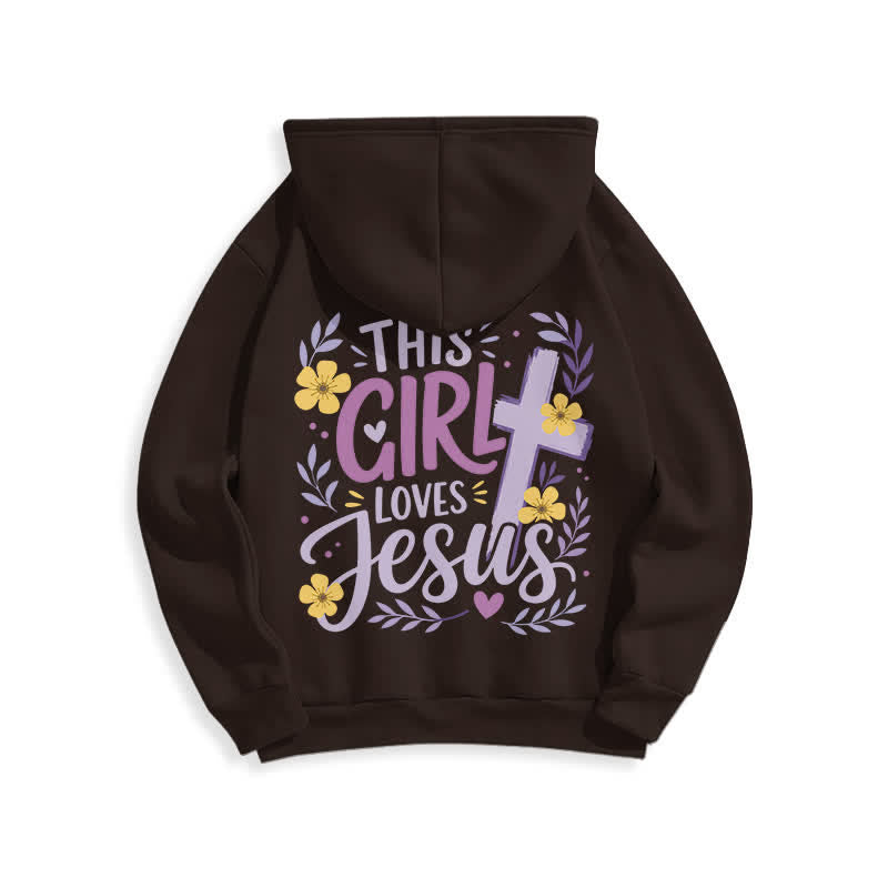 Christianartworkshop This Girl Loves Jesus Floral Sky Blue Hoodie - image 7