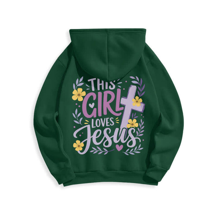 Christianartworkshop This Girl Loves Jesus Floral Sky Blue Hoodie - image 16